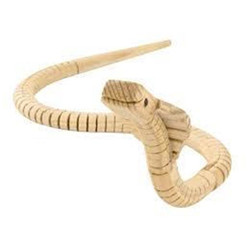 Cobra bois articulé 60 x 3 x 2 cm