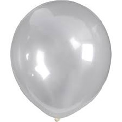 Ballons 23 cm, transparent, ronds, 10p