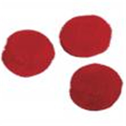 Pompons, rouge, 10 mm