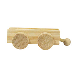 Wagon en bois,  8x4,5x2,5 cm