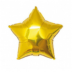 -Ballon aluminium doré étoile