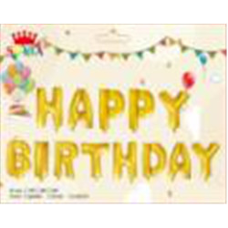 -Ballon Happy Birthday 40cm