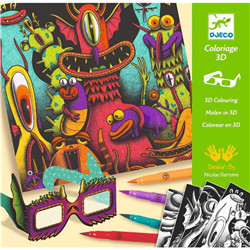 -Coloriage 3d - funny freaks