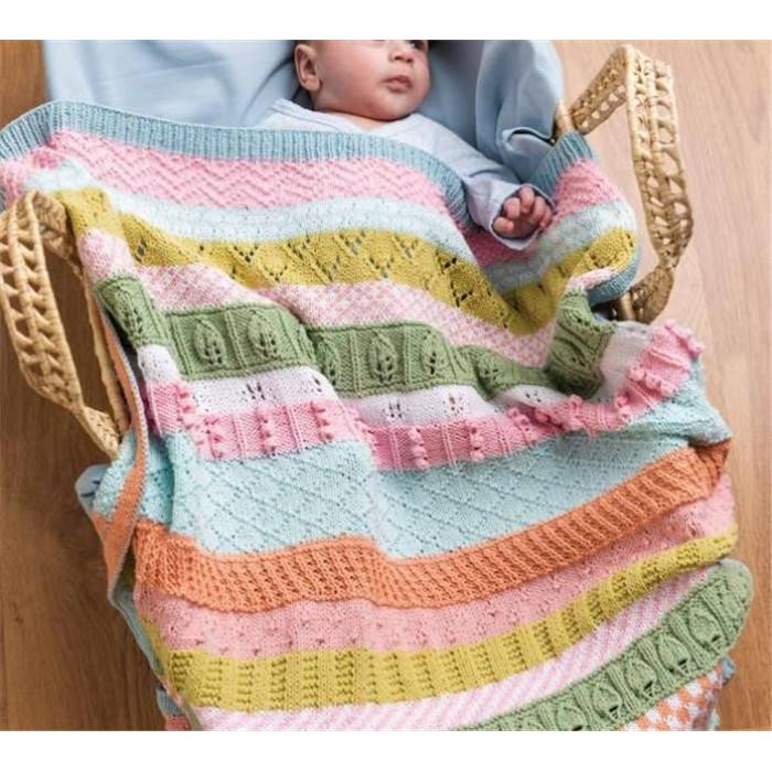 Creacorner Kit Tricot Couverture Bebe Multicolore Creacorner Kit Tricot Couverture Bebe Multicolore
