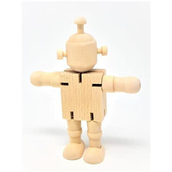 -Robot en bois 12cm