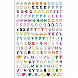 -Stickers lettres