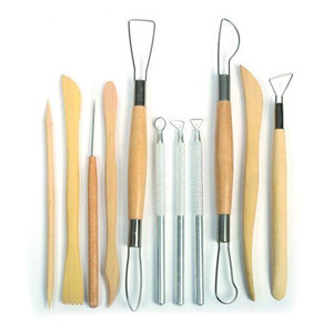 Set de 8 outils de Modelage et de Poterie, accessoires en bois pour l'argile,  terre