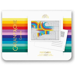 12 Cartes postales à colorier 300gr/m2