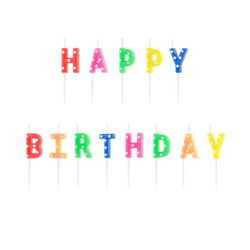 13 Bougies « Happy Birthday » Multi