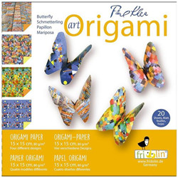 20 Feuilles origami Paul Klee 15x15cm