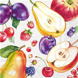 20 serviettes farm fruits