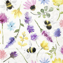 20 Serviettes summer bees