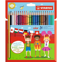 24 « simples »  crayons de couleur