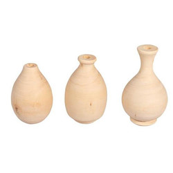3 mini vases décoratifs 4,8-6,4cm