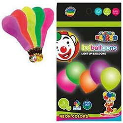 5 ballons fluo led