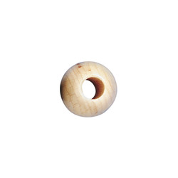 5 perles en bois polies 2,5 mm