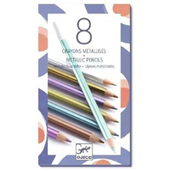 8 crayons métalliques