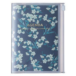 Agenda A6 2022-2023 fleurs bleues