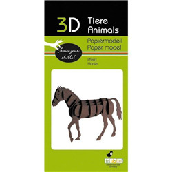 Animal 3D en papier - cheval