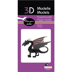 Animal 3D en papier - dragon