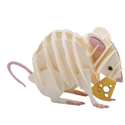 Animal 3d en papier – souris