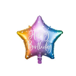 Ballon Mylar « Happy Birthday »*Multi