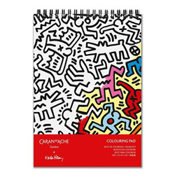 Bloc de cartes à colorier "Keith Haring"