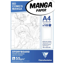Bloc Manga Storyboard A4 100F 55g G.S.