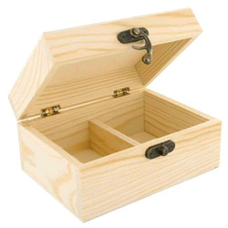 Boîte à mouchoir en bois à décorer - Carrée 13 cm - Boite à mouchoir -  Creavea