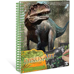 Cahier à gratter Dinosaures