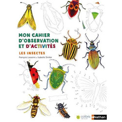 Cahier d'observation,d'activité insect