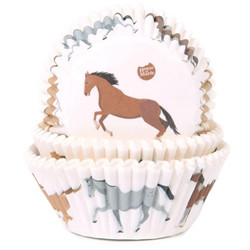 Caissettes à cupcake "chevaux" 50pc