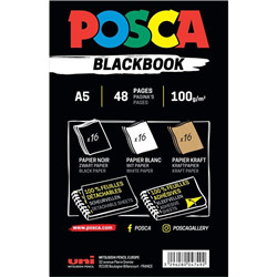 Carnet de dessin pages stickers A5 POSCA