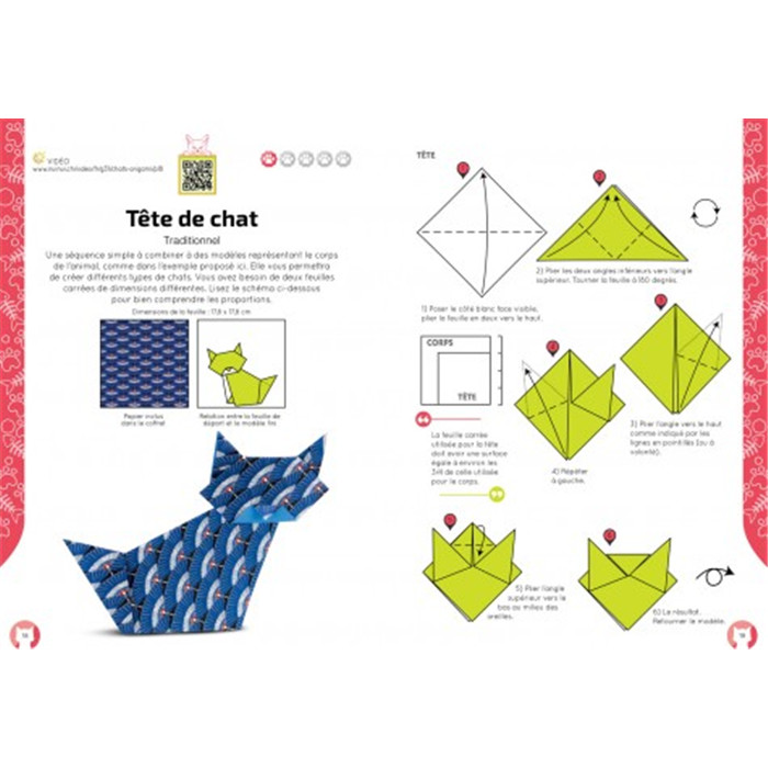 Creacorner Chats En Origami Creacorner Chats En Origami