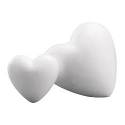 Coeur en polystyrène 5  cm