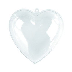 Coeur plexy en 2 parties 10 cm