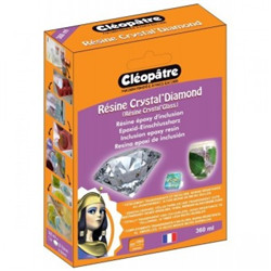 Creacorner  Kit résine cristal 150ml noire