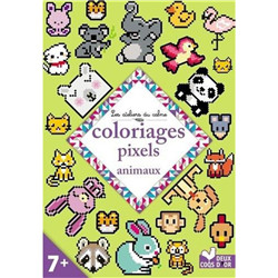 Coloriages pixels animaux