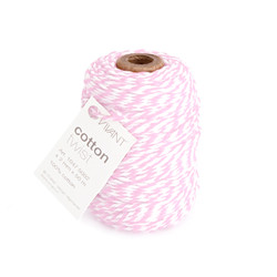 Cotton twist cord 50mxø2mm rose
