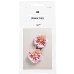 Fleurs papier de soie pink ø 20 cm