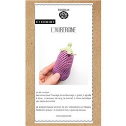 Kit crochet aubergine