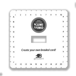 Kumihimo disque carré 14x14cm
