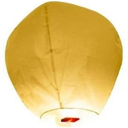 Lanterne volante ballon jaune
