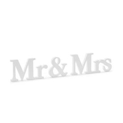 Lettres en bois « Mr & Mrs » 50x9,5cm