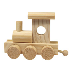 Locomotive en bois, 10x4,5x7 cm