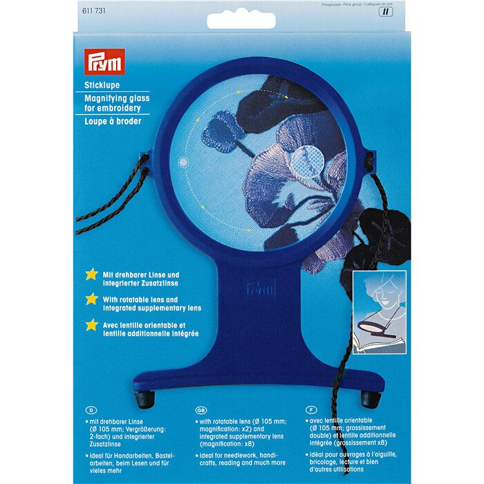 Brodeuse, loupe tour de cou main libre éclairante 2X/6X 100mm | VISION CENTER Brodeuse, loupe tour de cou main libre éclairante 2X/6X 100mm | VISION CENTER