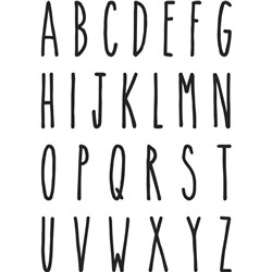 Matrice de découpe alphabet majuscule