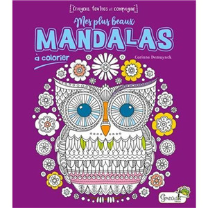 Mandala nocturne - 30 mandalas sur fond noir - livre de coloriage