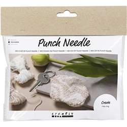 Mini set punch needle – porte-clés
