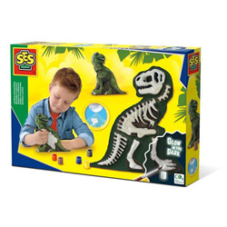 Moulage et peinture – t-rex squelette